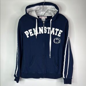 College Classics Penn State Navy Hooded Full Zip Sweatshirt Medium
